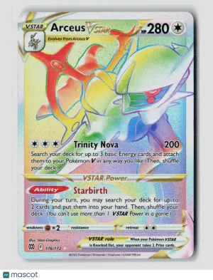 Pokemon 2022 Brilliant Stars Arceus VSTAR FA HR #176/172