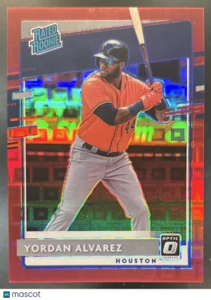Donruss Optic Yordan Alvarez Base Pandora Red #45 Houston Astros