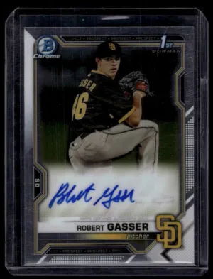 CDA-RG Robert Gasser 2021 Bowman Draft - Chrome Draft Pick Autographs