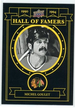 2025-26 Chicago Black Hawks Centennial Michel Goulet Hall of Famers Yellow #113