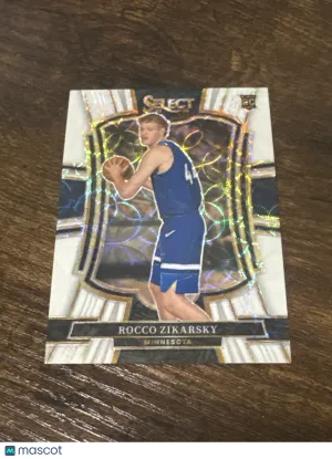 2025-26 Panini Select Rocco Zikarsky #128 White Scope /35 RC