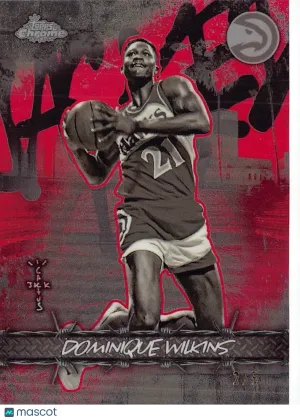 2025-26 Topps Chrome Cactus Jack Dominique Wilkins Red /5 #JU-40 Atlanta Hawks
