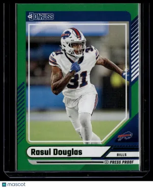 2024 Panini Donruss Rasul Douglas #191 Press Proof Green