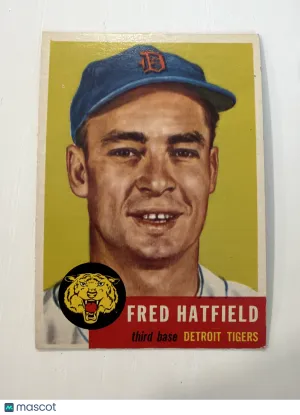 1953 Topps Fred Hatfield #163 Nicely Centered EX+
