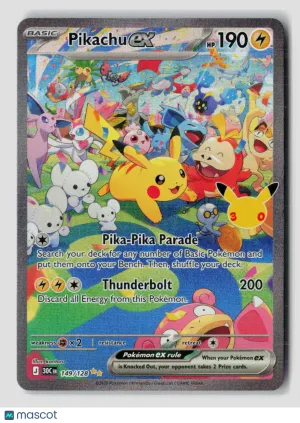 Pokemon 2026 30th Celebration Pikachu EX SAR #149/128