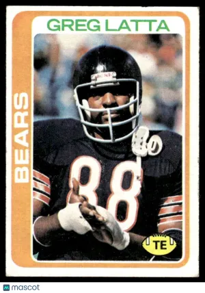 1978 Football Greg Latta #112