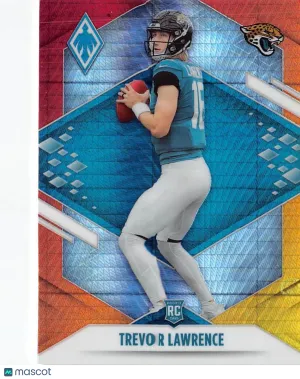 2021 Panini Phoenix Football Trevor Lawrence Fire Burst Rookie RC #101 Jacksonville Jaguars