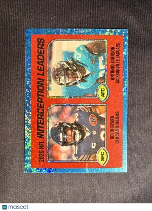 2026 Topps Heritage Antonio Johnson Kevin Byard #205 Chrome Light Blue Sparkle