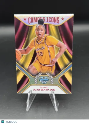 JuJu Watkins 2024 Bowman U Chrome Campus Icons #CI-16 Refractor - USC Trojans