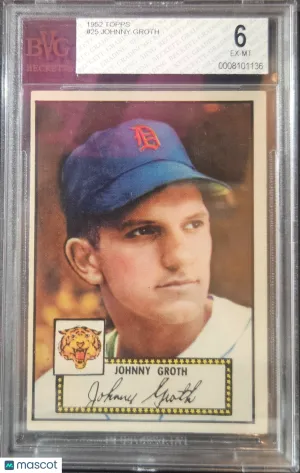 1952 Topps Johnny Groth #25 BVG 6