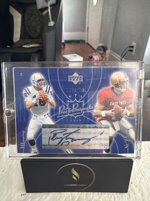2003 Upper Deck Pros & Prospects #161 St. Pierre / Manning Blue #/500 front