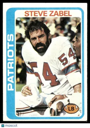 1978 Football Steve Zabel #181