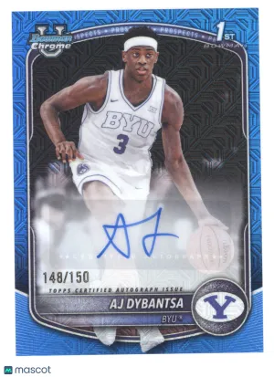 2025 Bowman Chrome U AJ Dybantsa #CPA-AD Blue Mojo Refractor 148/150