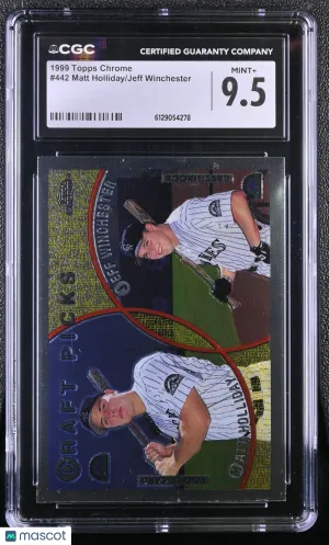 1999 Topps Chrome Matt Holliday/Jeff Winchester Rookie #442 CGC 9.5 Colorado Rockies