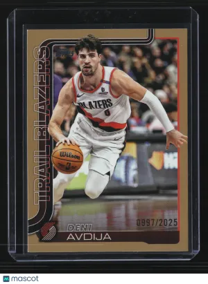 Deni Avdija 2025-26 Topps Basketball #125 Gold /2025