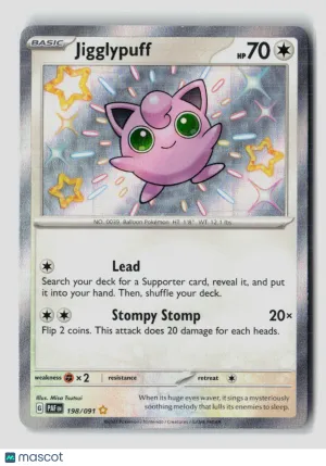 Pokemon 2024 Paldean Fates Jigglypuff #198/91