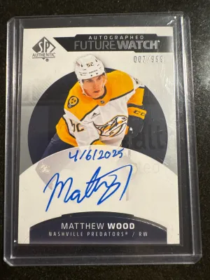 Matthew Wood Inscribed Future Watch Auto /999