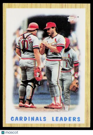 1987 Topps Bob Forsch Todd Worrell Ozzie Smith Andy Van Slyke Danny Cox Tom Herr Vince Coleman #181
