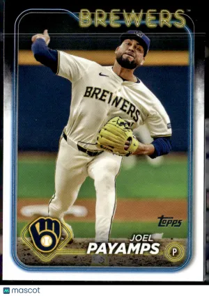 2024 Topps Update Series Joel Payamps #US153 Royal Blue