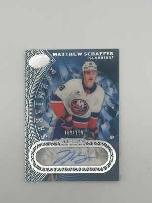 2025-26 Ice - Matthew Schaefer - Premieres Rookie auto /199 - #IPA-MS