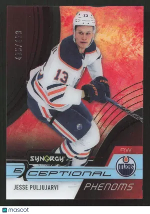 2021-22 Upper Deck Synergy Jesse Puljujarvi #EP-JP Exceptional Phenoms Red SN
