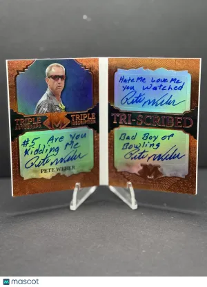 2023 Leaf Magnificence Tri-Scribed Pete Weber #TS-10 1/5