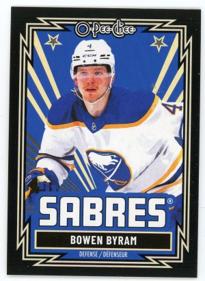 2025-26 O-Pee-Chee #436 Bowen Byram Retro Black 29/100