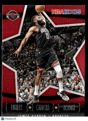 2020 Panini NBA Hoops Lights Camera Action James Harden #21