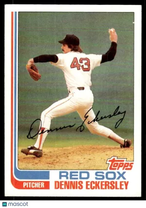 1982 Baseball Card Dennis Eckersley #490