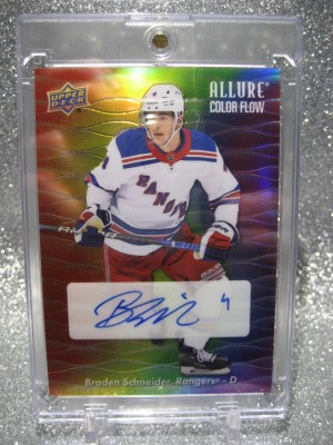 23/24 UD ALLURE BRADEN SCHNEIDER FULL RAINBOW AUTOGRAPH AUTO