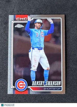 2026 Topps Chrome Dansby Swanson #187 Chicago Cubs