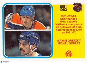 1982-83 O-Pee-Chee Michel Goulet Wayne Gretzky #237 Quebec Nordiques Edmonton Oilers