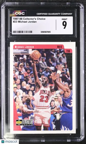 1997-98 Collector's Choice Michael Jordan #23 CGC 9 Chicago Bulls