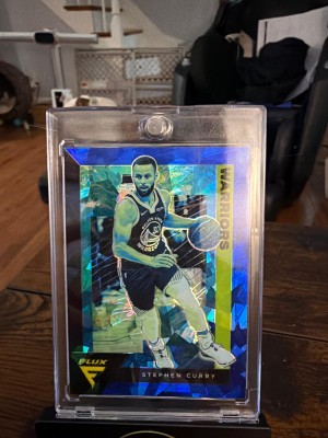 2020-21 Panini Flux #55 Stephen Curry Blue Cracked Ice