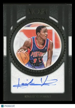 Isiah Thomas 2023 Panini Noir Snapshot Signatures #SS-ITH 11/25 Detroit Pistons