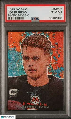 2023 Panini Mosaic Micro Mosaic Joe Burrow #MM13 PSA 10