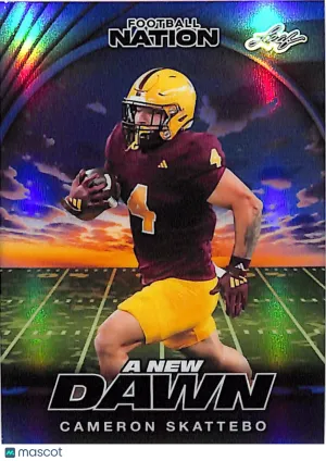2025 Leaf Football Nation A New Dawn Cameron Skattebo #ND-30 1 of 1 Arizona State Sun Devils