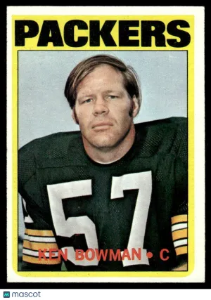 1972 Football Card Ken Bowman #58