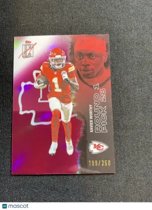 2025 Topps Signature Class Xavier Worthy #28 Pink Refractor /250