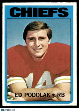 1972 Football Card Ed Podolak #82