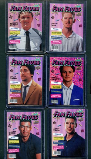 26-27 UD series one fan faves 6 card lot