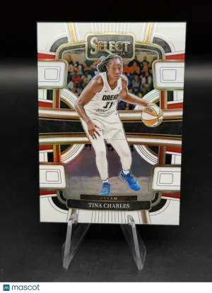 Tina Charles 2024 Panini Select #83 White Prizm 71/99 - Atlanta Dream