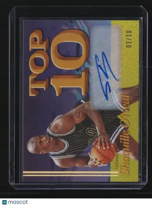 Shaquille O'Neal 2026 Panini 90s Culture Box Set #T10-SN-Top 10 Autograph 03/10