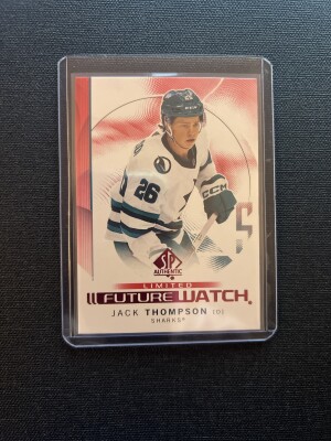 2024-25 SP Authentic Jack Thompson Future Watch Limited #113 San Jose Sharks