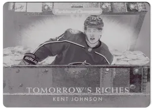 2022-23 UD Parkhurst Kent Johnson Tomorrow's Riches Magenta Printing Plate /1