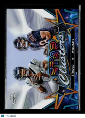 2024 Topps Chrome Star Clusters Caleb Williams C.J. Stroud #SCL-11