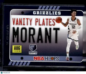 2020 Panini Hoops Vanity Plates Ja Morant #2