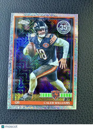 2026 Topps Flagship Caleb Williams #91TC-18 Chrome Mojo Refractor