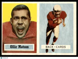 1957 Topps Football Card Ollie Matson Chicago Cardinals #26 Excellent