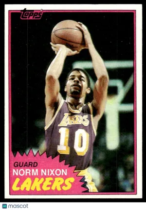 1981 Basketball Norm Nixon #22